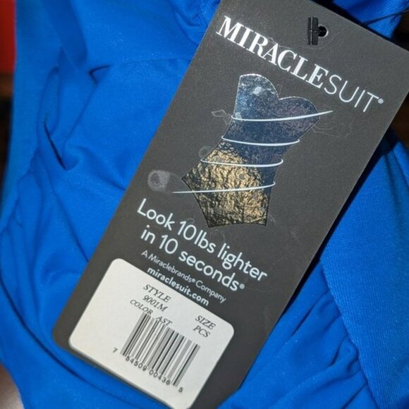 NEW MiracleSuit Gandolf Solid Ruched Stomach Panel One Piece Slimming Swimsuit - Picture 5 of 5